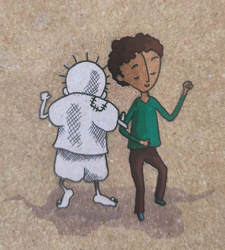 In «Der Zeichner des Baumes», Bilderbuch von Nabila Espanioly und Abdullah Qawariq in arabischer Sprache © Al-Tufula-Centre